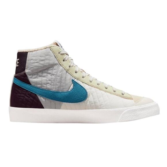 Nike Mens Quilted Sail Brown Kelp BLAZER MID 77 Lx PREMIUM “Toasty” Sneaker/Shoe - Picture 4 of 16